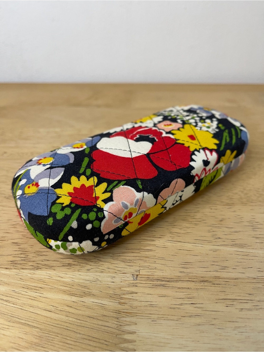 Vera Bradley Quilted Poppy Fields Eyeglass Case